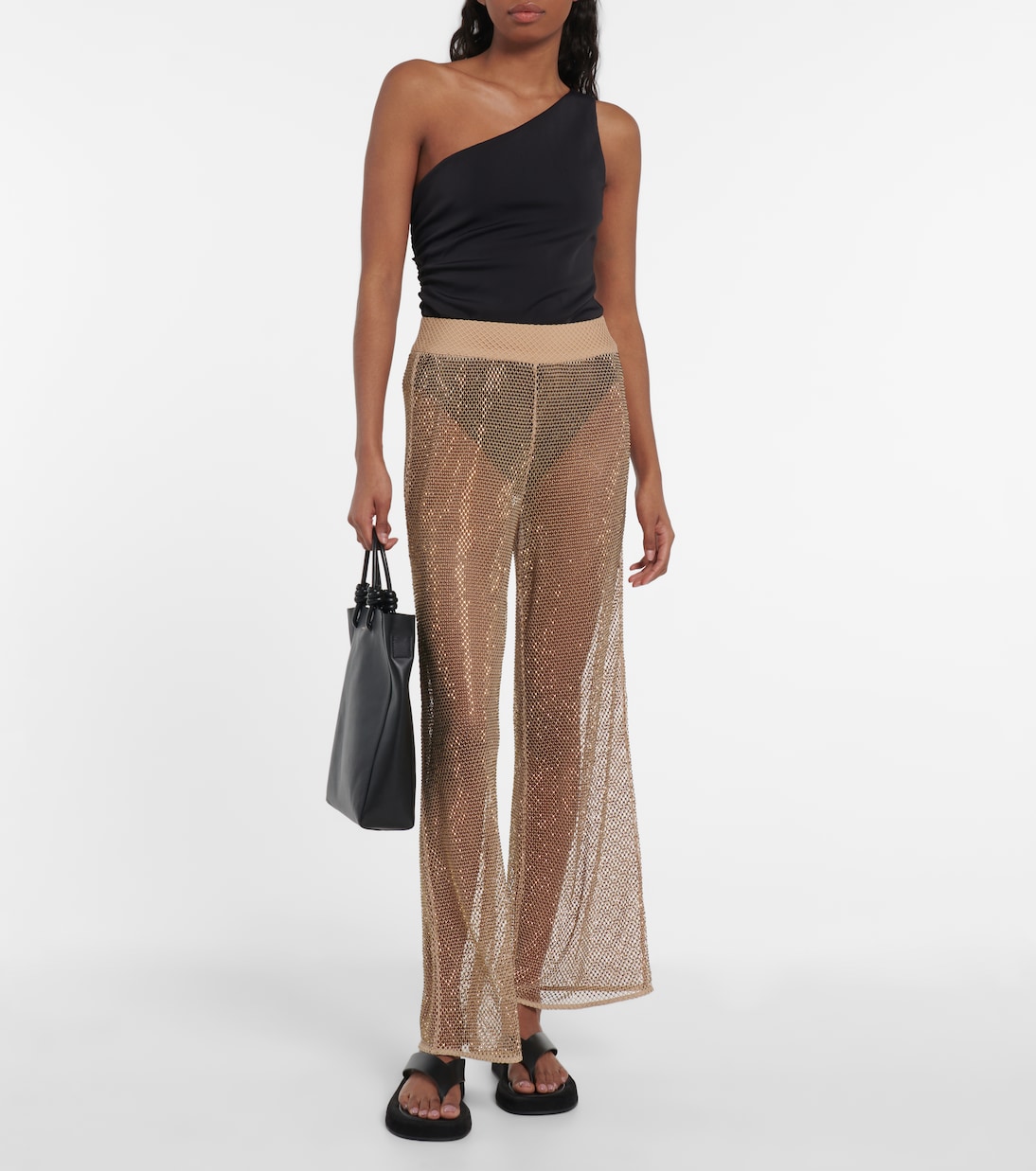 Pantalon Sullivan en résille à cristaux | Simkhai
