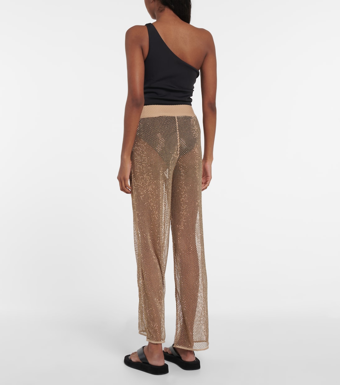 Pantalon Sullivan en résille à cristaux | Simkhai