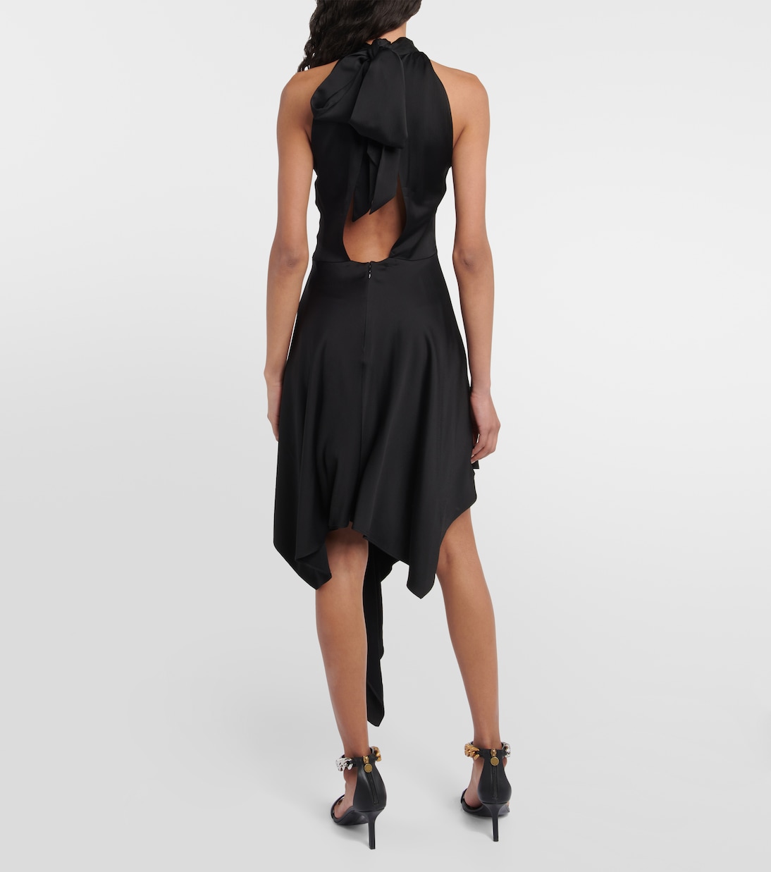 Cutout asymmetric halterneck dress | Stella McCartney