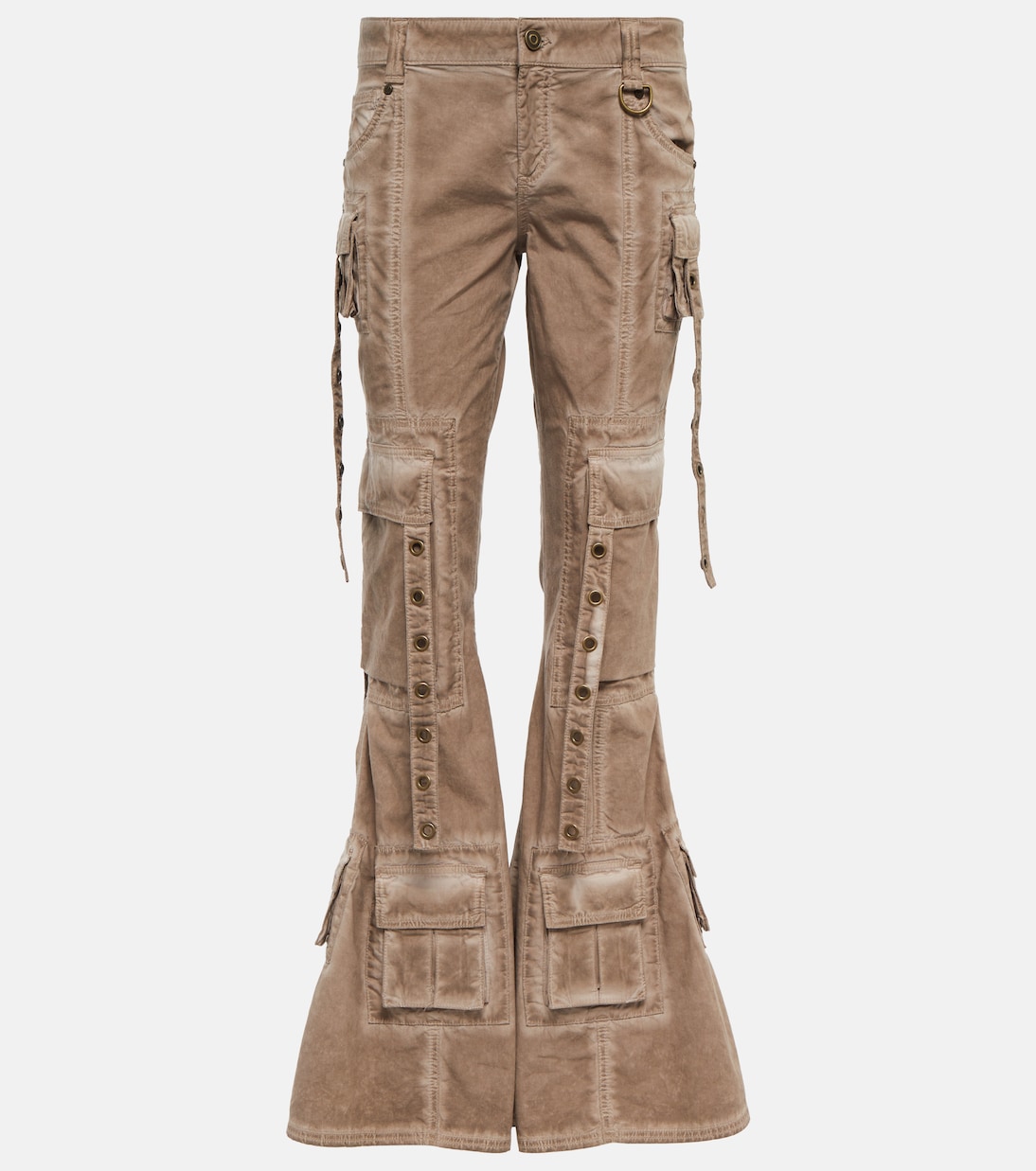 Embellished low-rise flared jeans | Blumarine