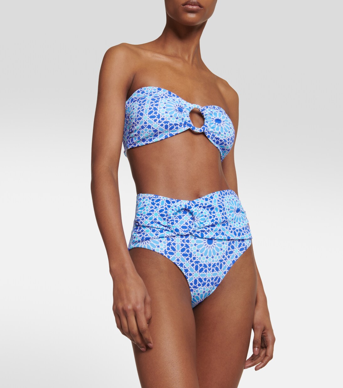 Carlotta printed bandeau bikini top | Alexandra Miro