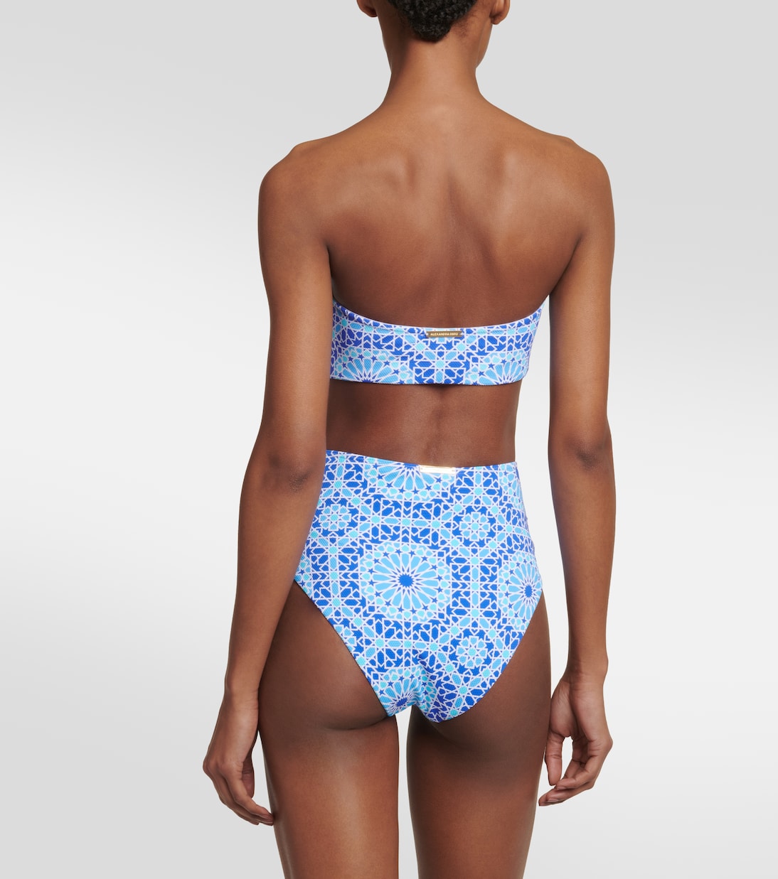 Carlotta printed bandeau bikini top | Alexandra Miro