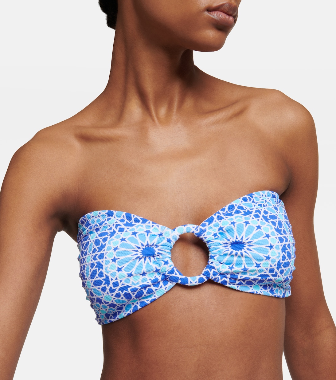 Carlotta printed bandeau bikini top | Alexandra Miro