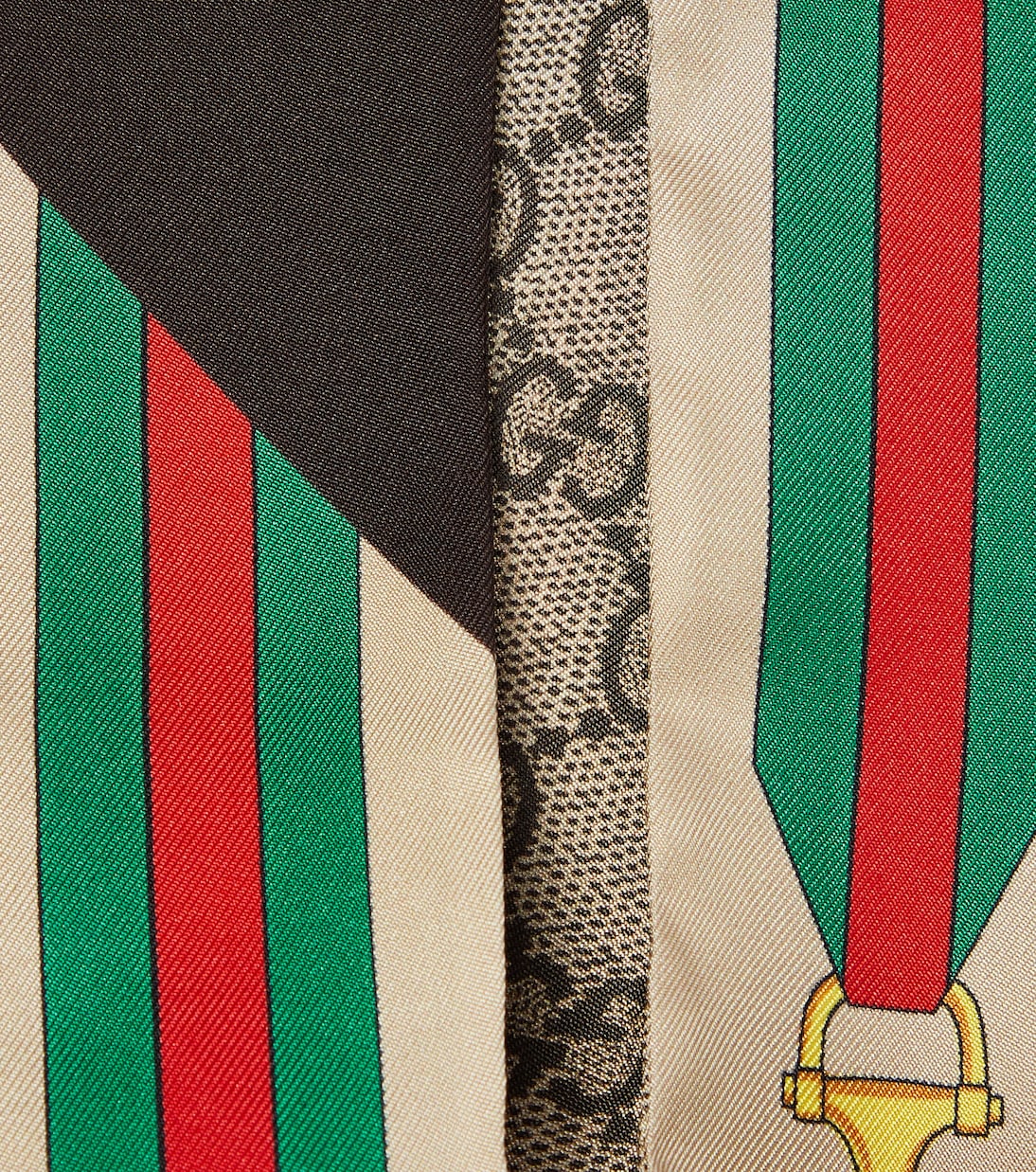Sciarpa GG in seta con stampa | Gucci