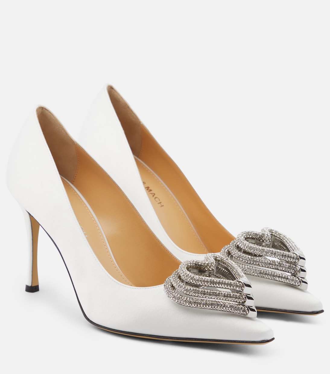 Pumps Triple Heart in raso | Mach & Mach