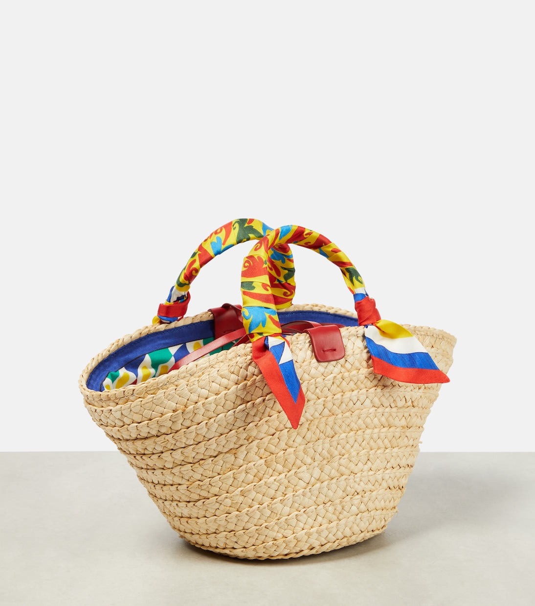 Bolso cesta Kendra Small Carretto de paja | Dolce&Gabbana