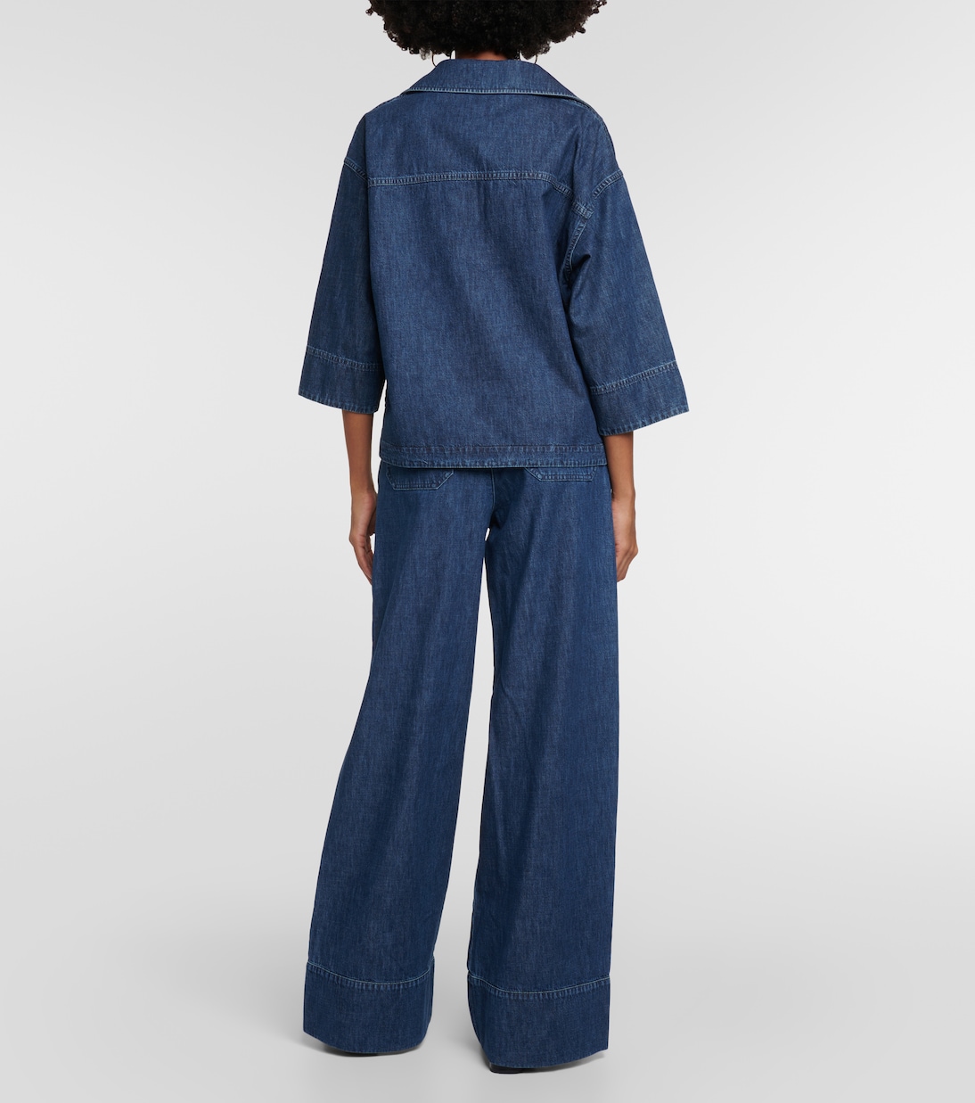 Top in denim di chambray | Valentino