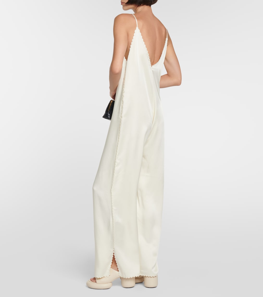 Mono de crepé festoneado | Jil Sander