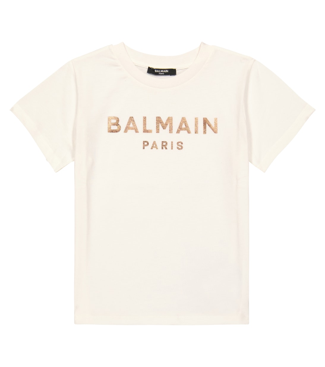 Camiseta en jersey de algodón con logo | Balmain Kids