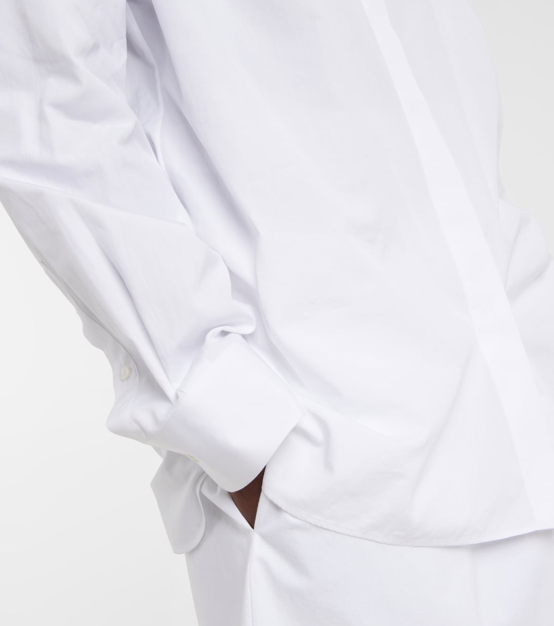 Camisa Derica de algodón y cachemir | The Row