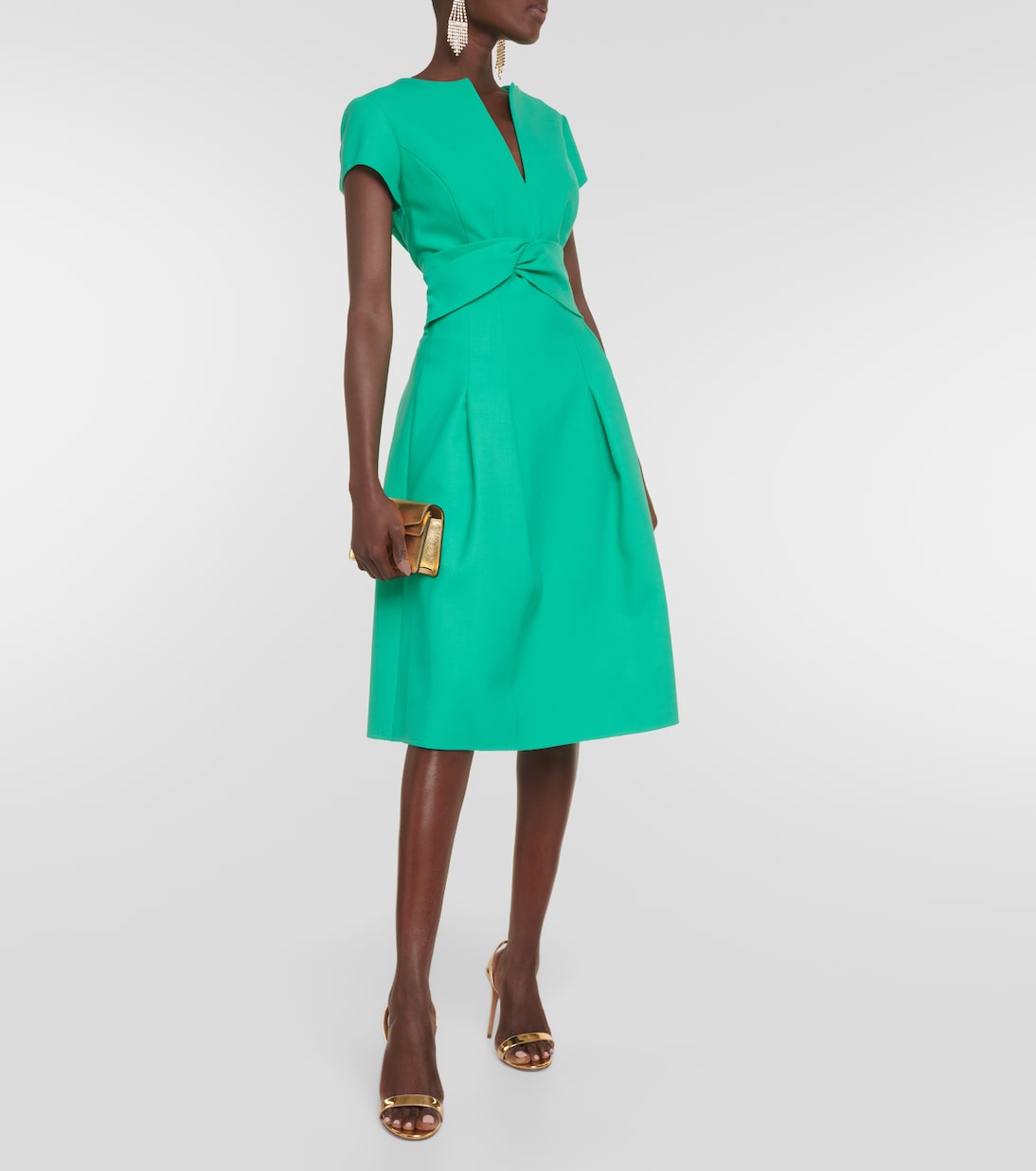 Abito midi in misto lana | Oscar de la Renta