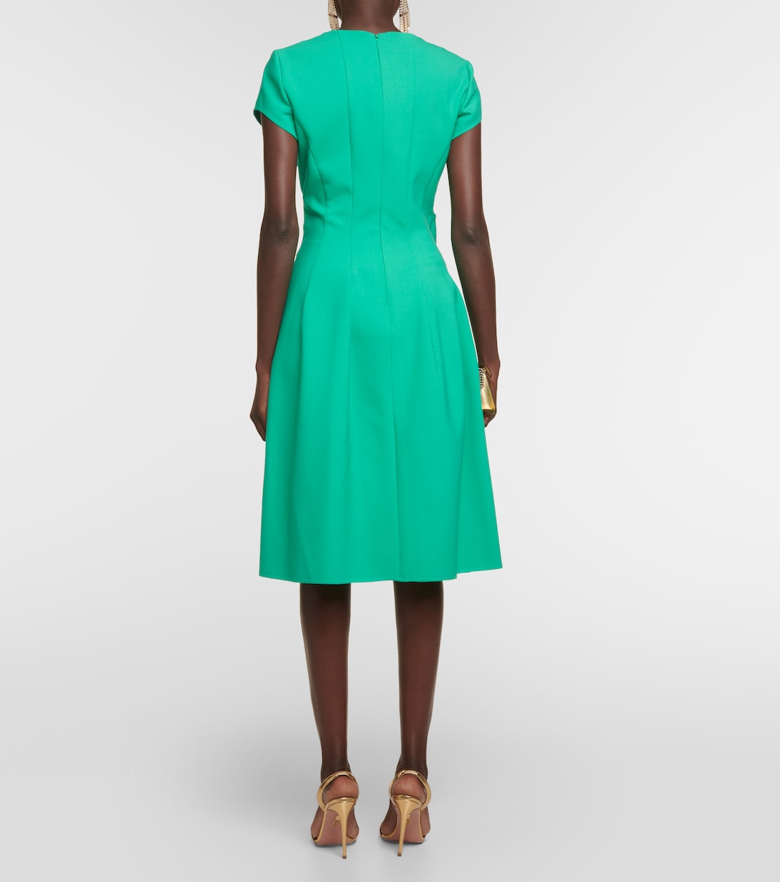 Abito midi in misto lana | Oscar de la Renta