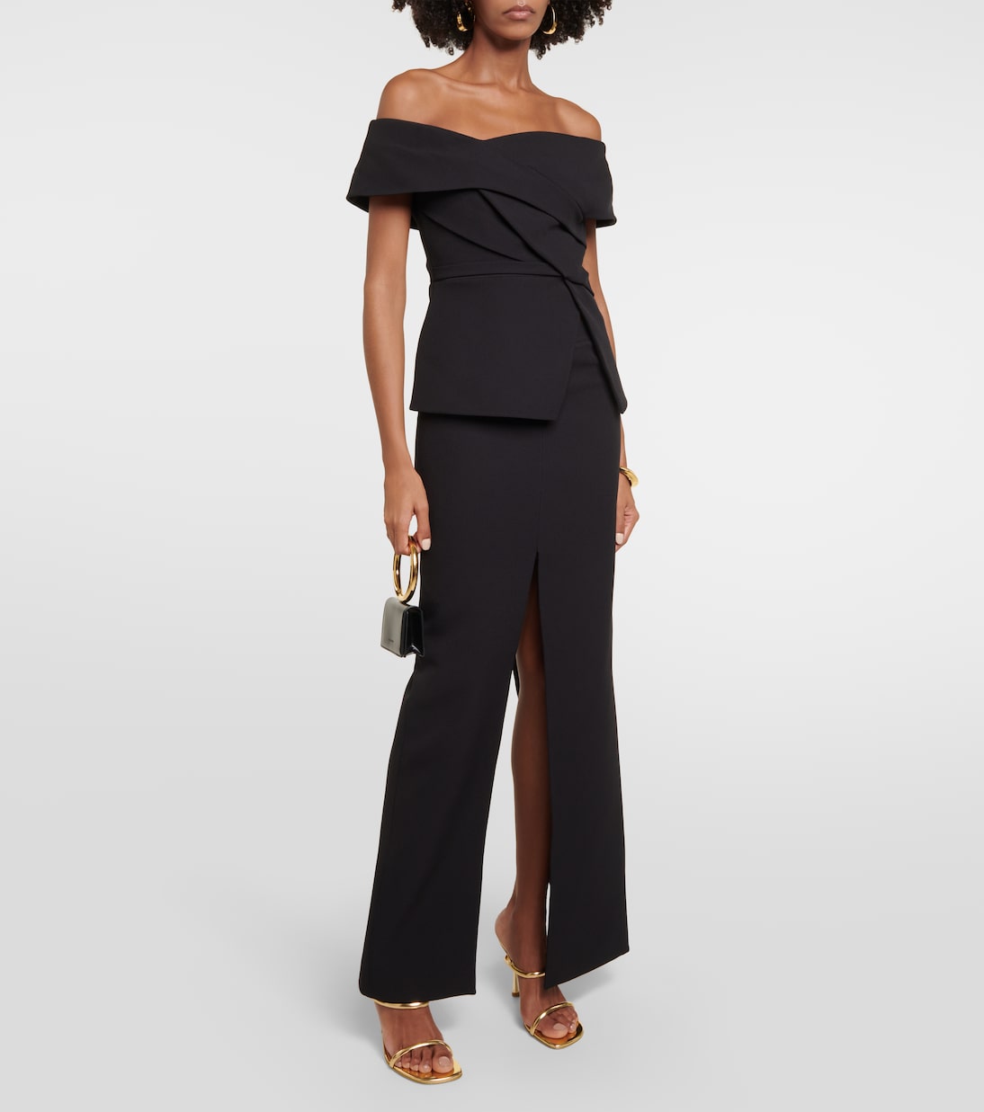 Elowen high-rise crêpe maxi skirt | Safiyaa