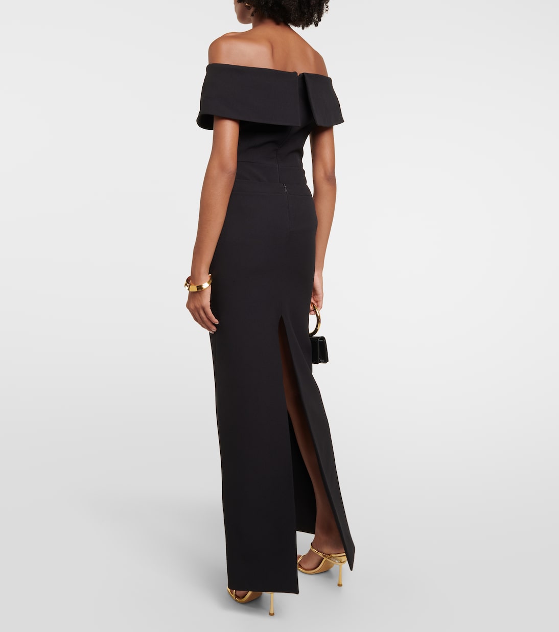 Elowen high-rise crêpe maxi skirt | Safiyaa