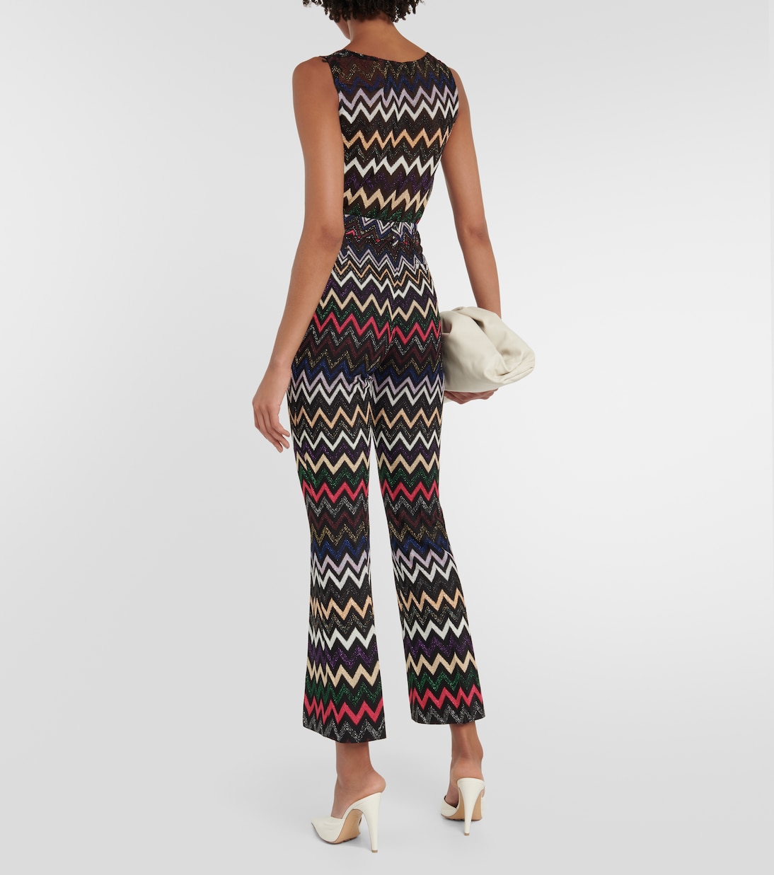 Pantaloni cropped a vita alta a zig-zag | Missoni