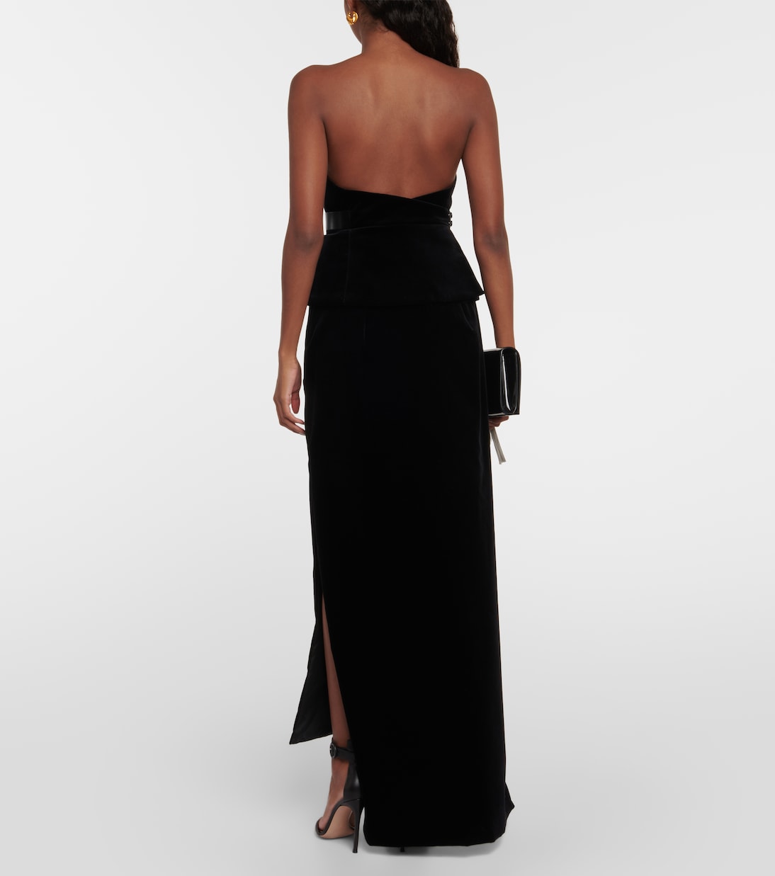 Bustier Giubba in velluto con cintura in pelle | Max Mara