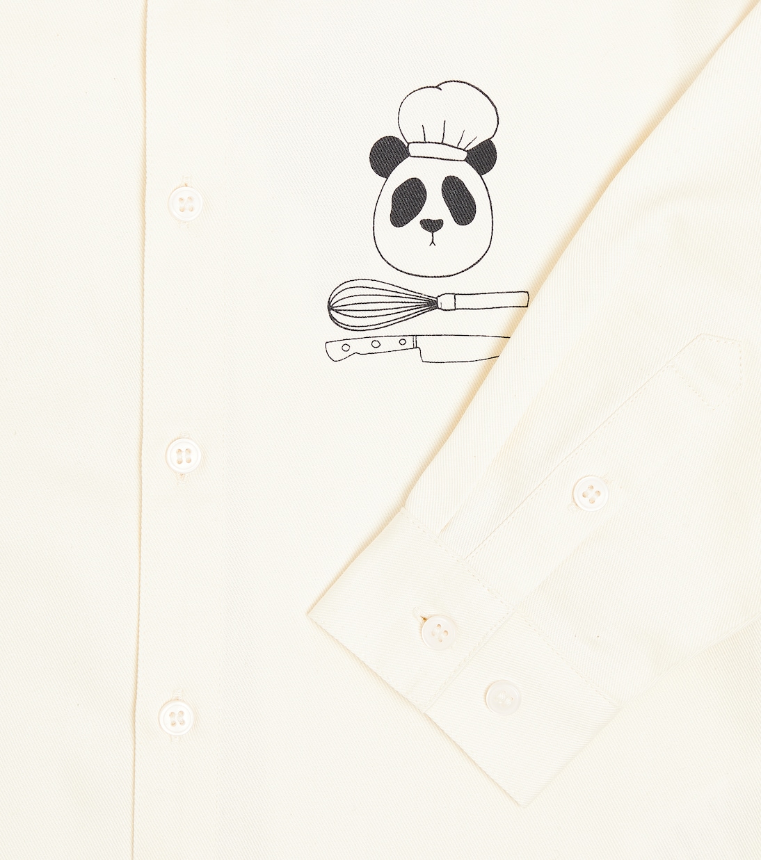 Camisa Chef Panda de algodón | Mini Rodini