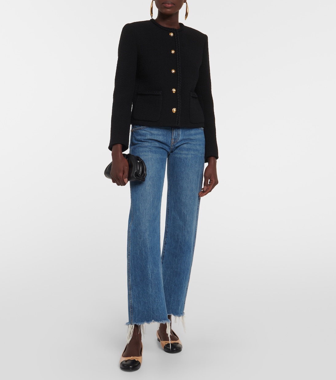 Bow-detail leather ballet flats | Tory Burch