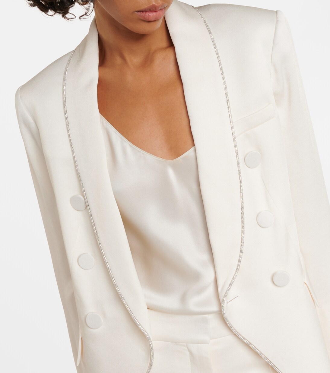 Jagger Dickey crêpe satin blazer | Veronica Beard