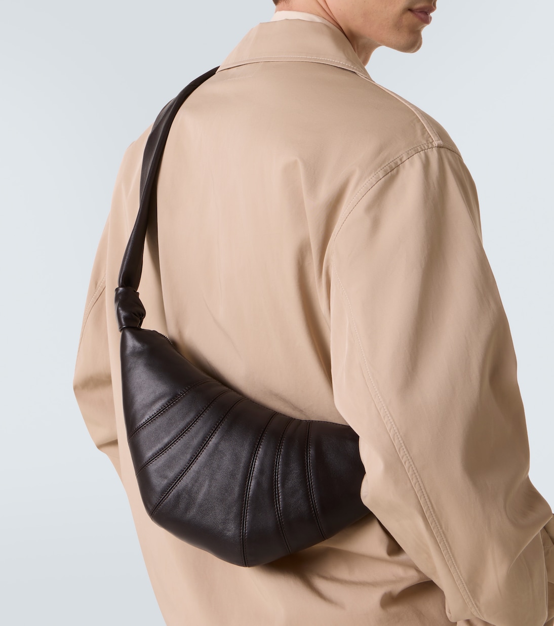 Messenger Bag Croissant Small aus Leder | Lemaire