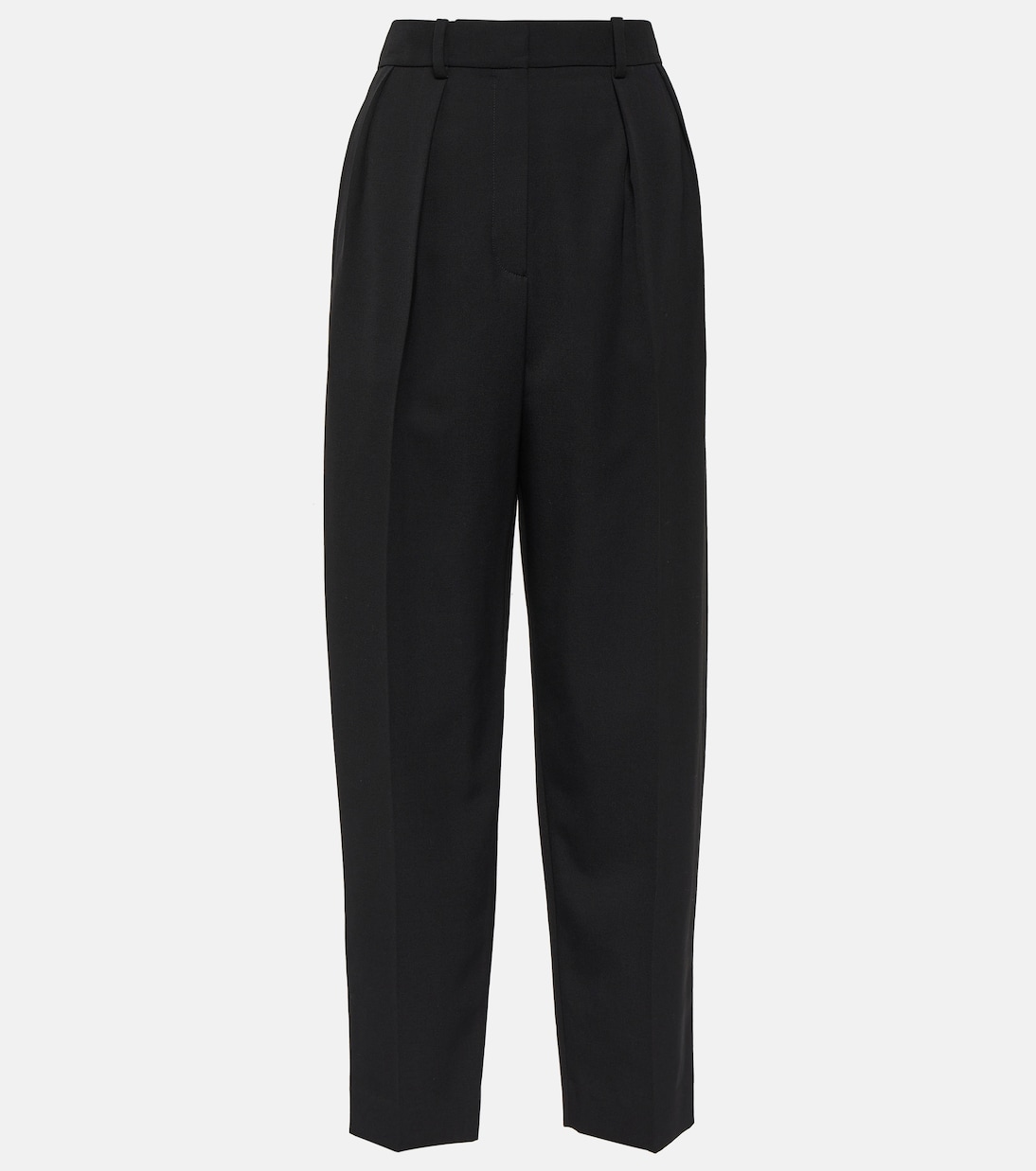 Corby high-rise wool twill straight pants | The Row