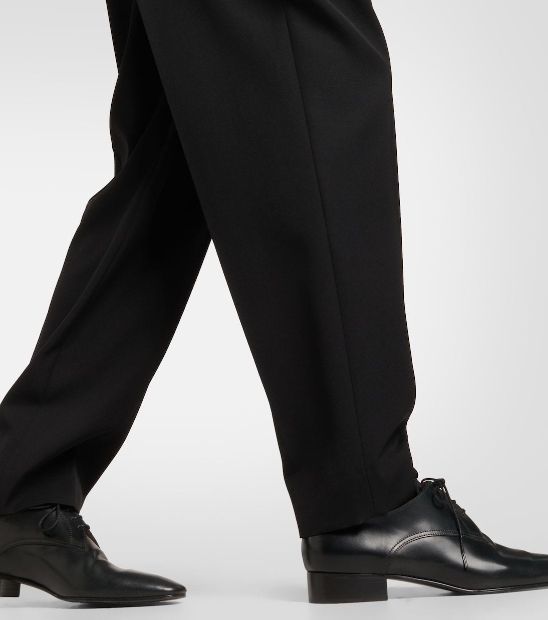 Corby high-rise wool twill straight pants | The Row