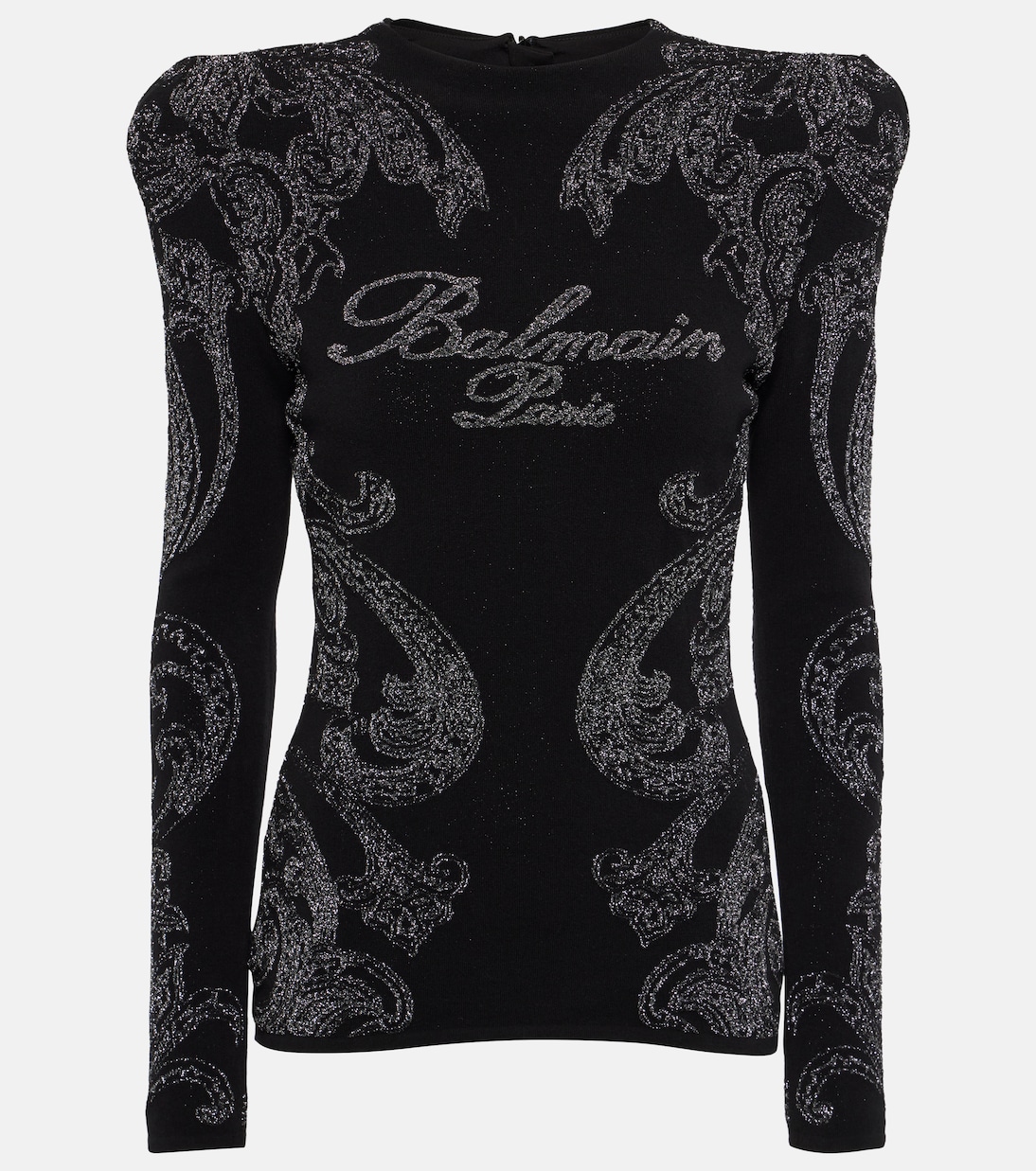 Top in jersey di misto cotone paisley | Balmain