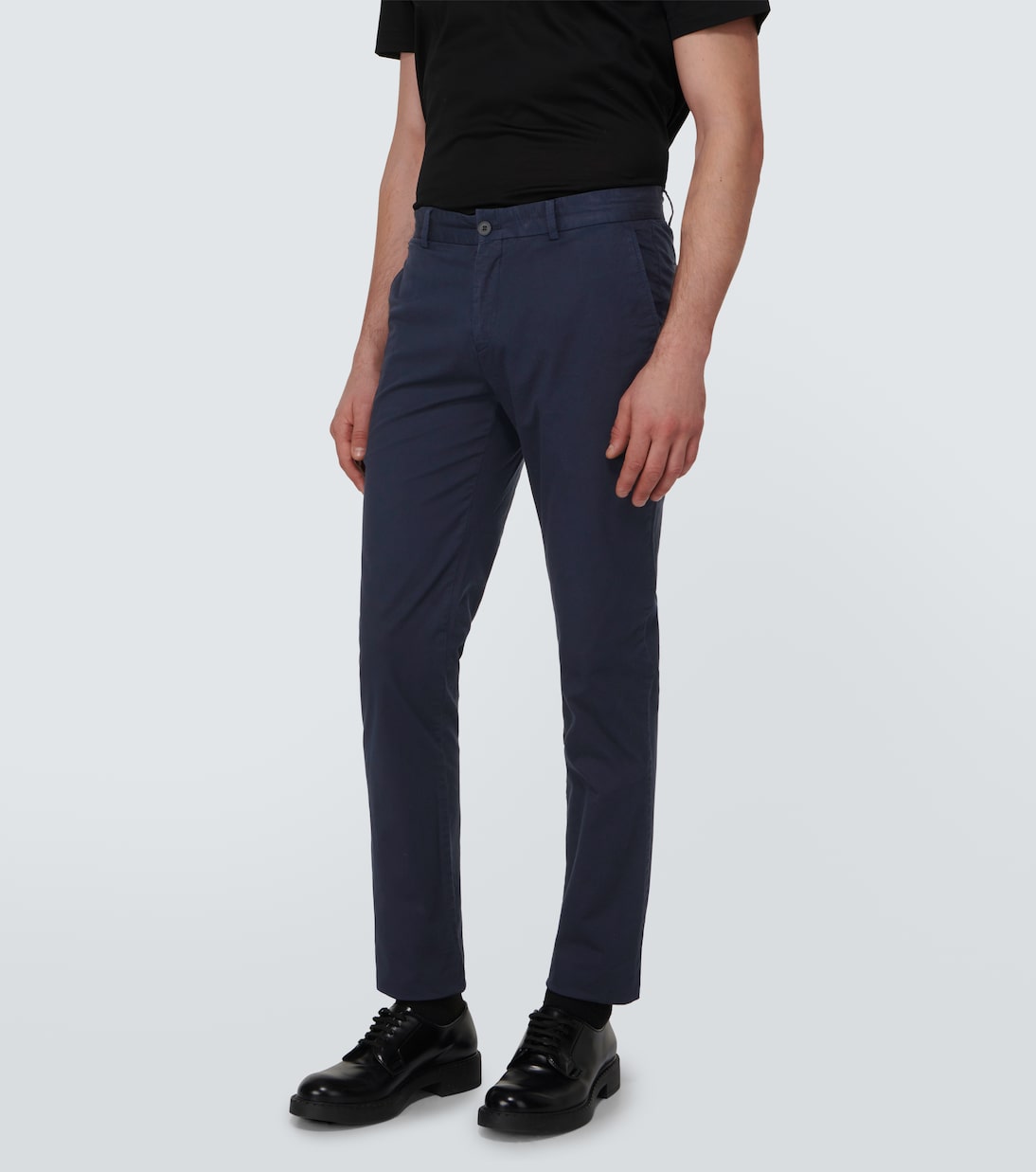 Pantalones chinos slim de sarga de algodón | Sunspel
