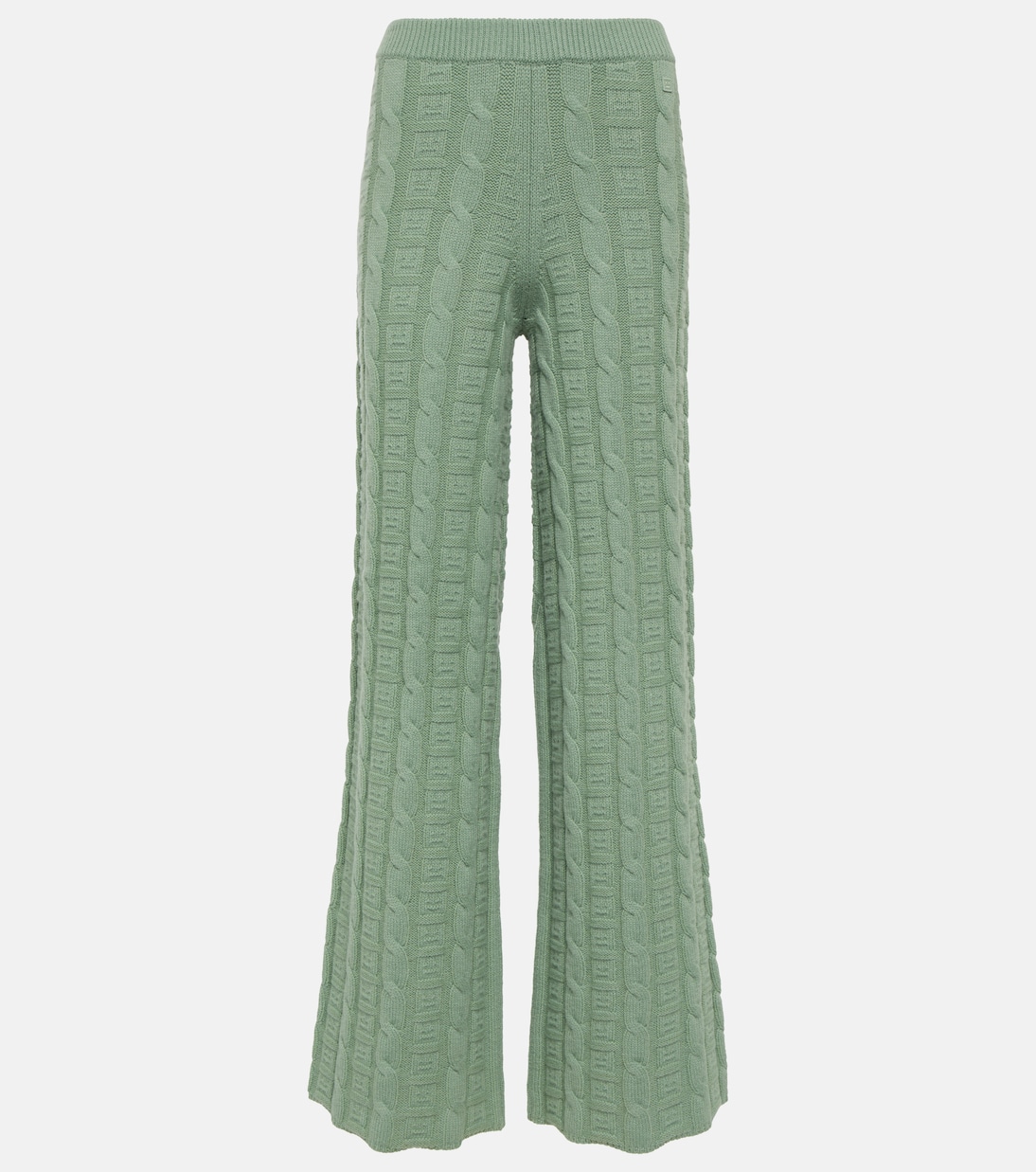 Kong cable-knit wool-blend straight pants | Acne Studios