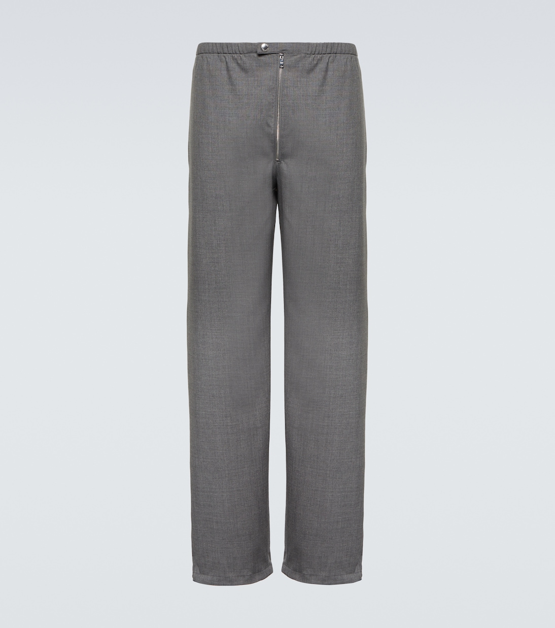 Virgin wool straight pants | Prada