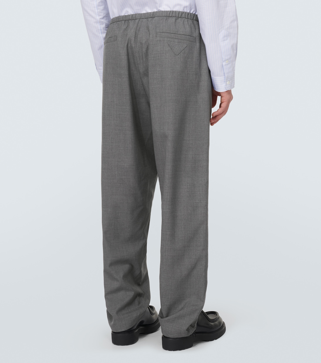 Virgin wool straight pants | Prada