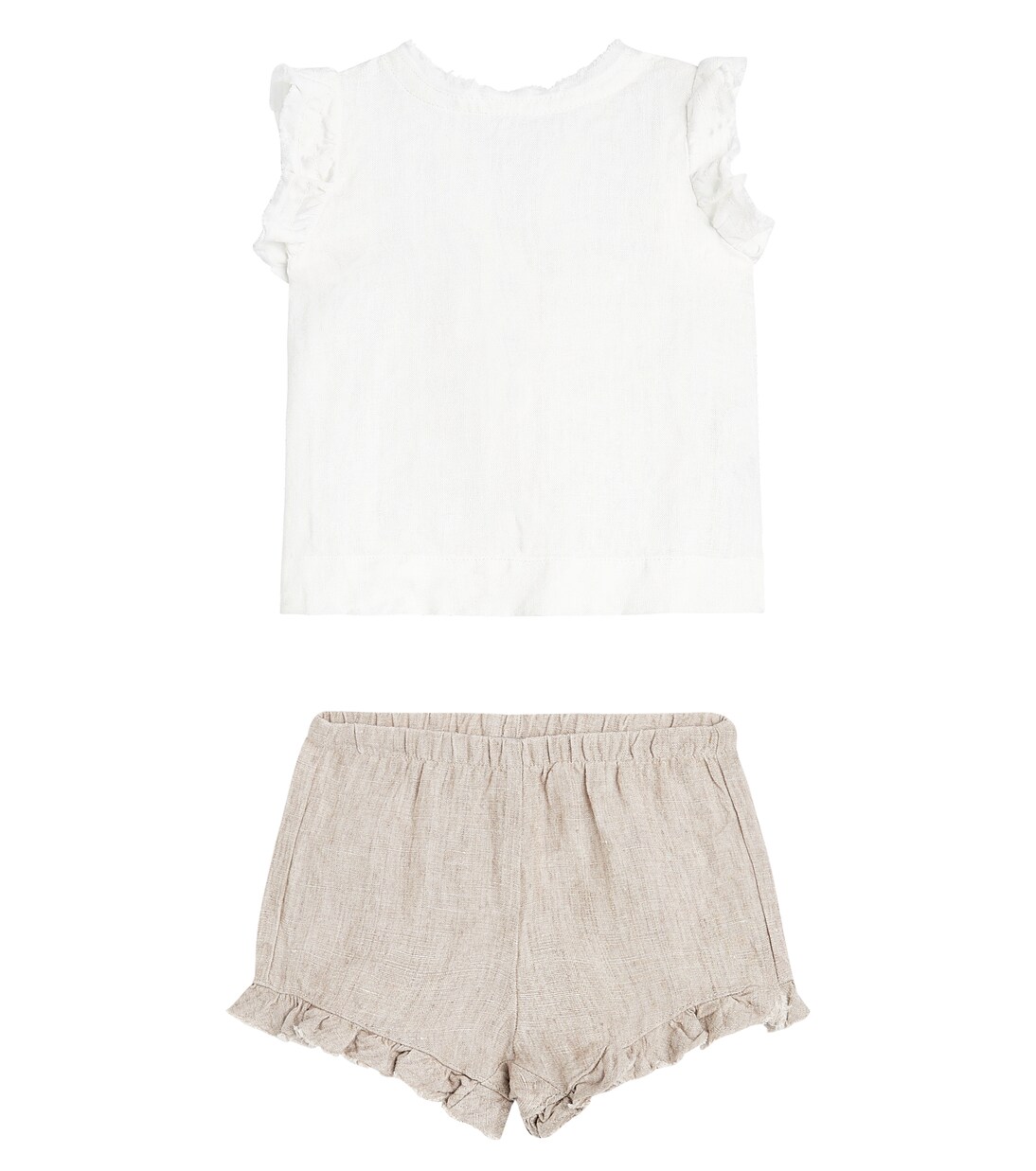 Bébé – Set chemise et short en lin | Il Gufo