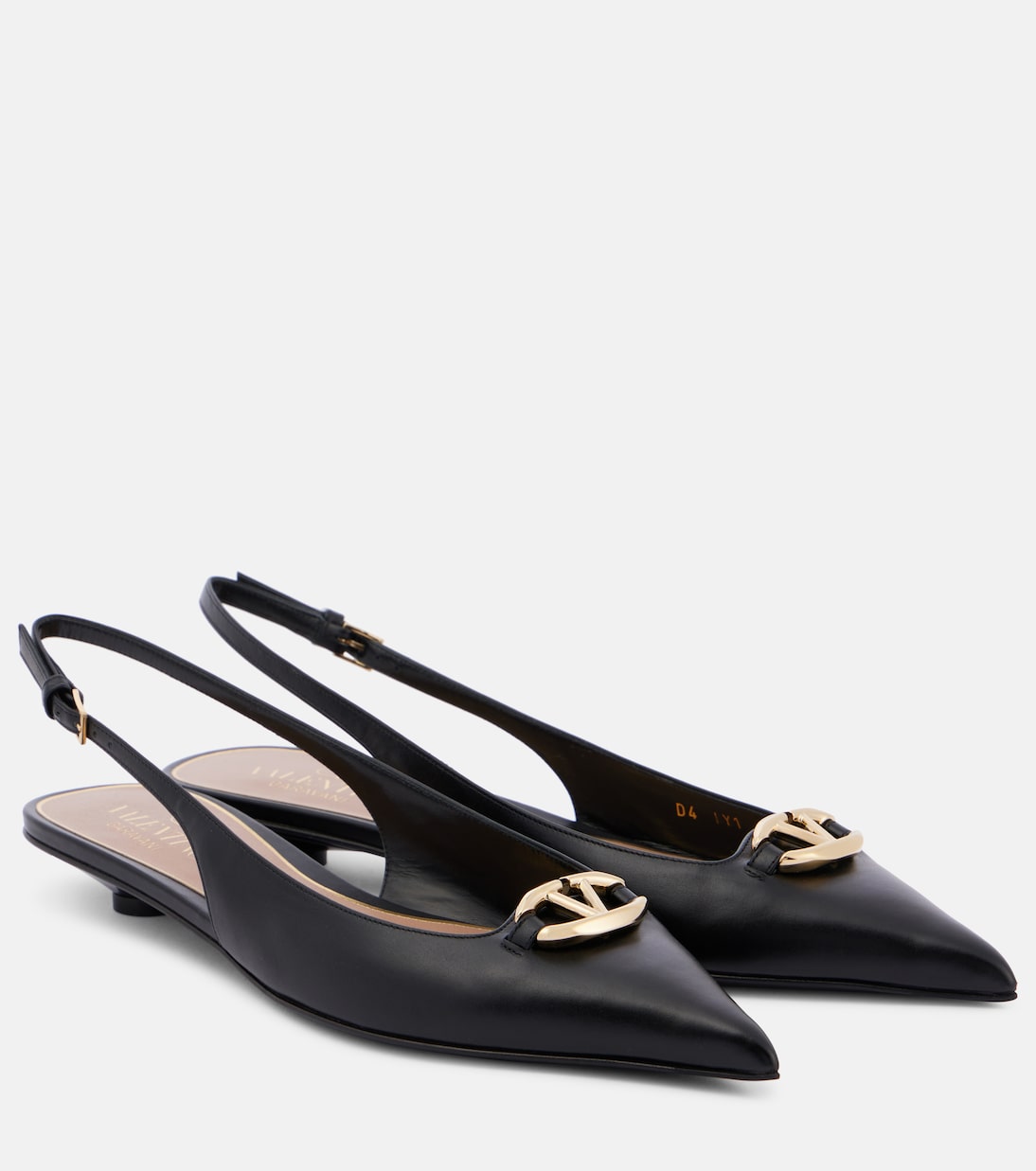 VLogo Signature leather slingback pumps | Valentino Garavani
