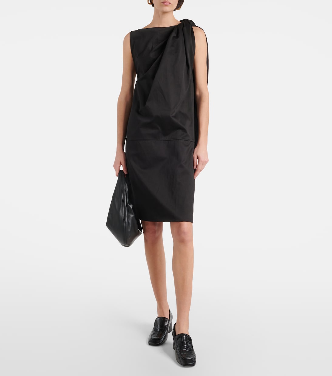 Minikleid aus Baumwolle und Leinen | Toteme