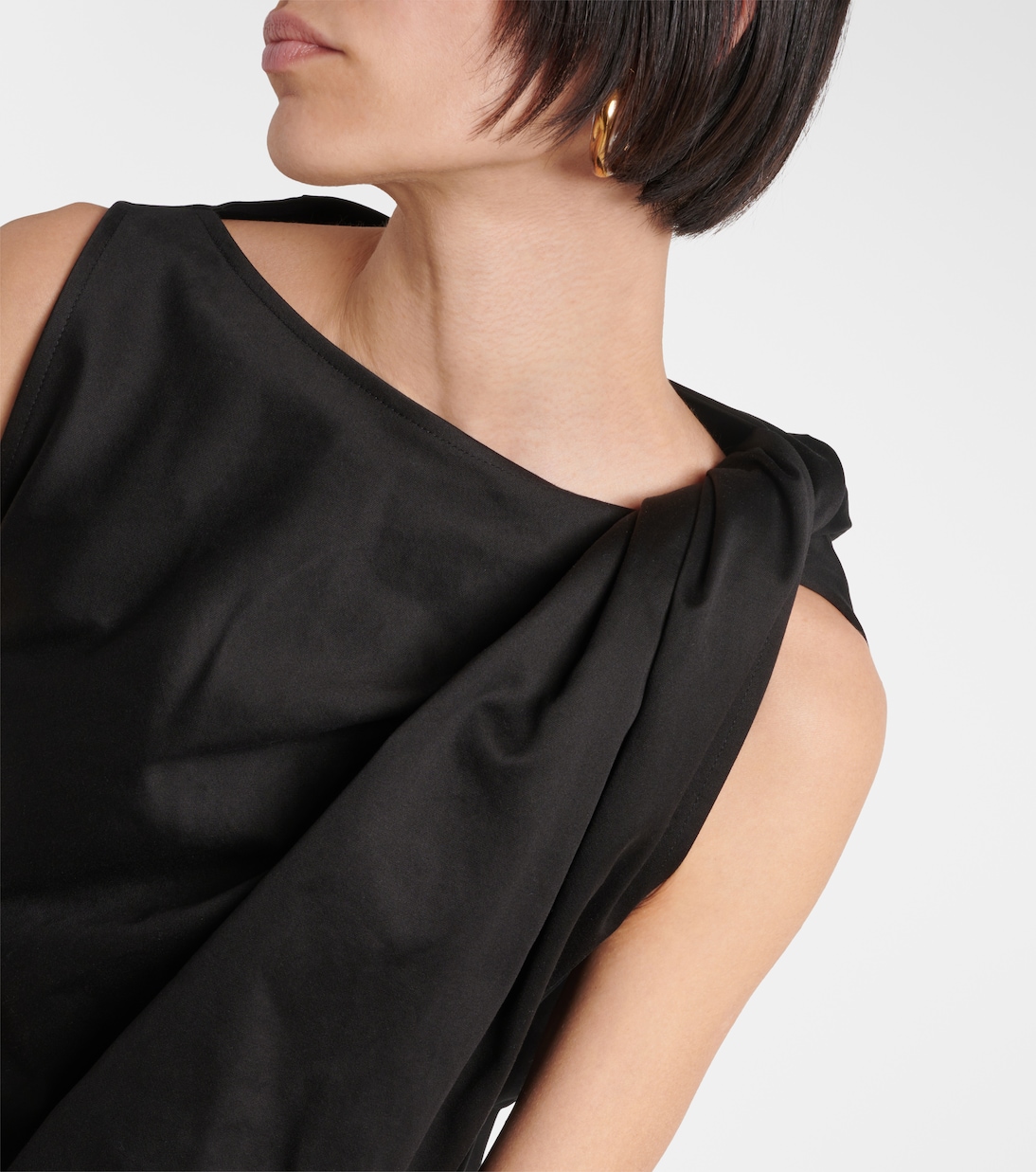 Minikleid aus Baumwolle und Leinen | Toteme