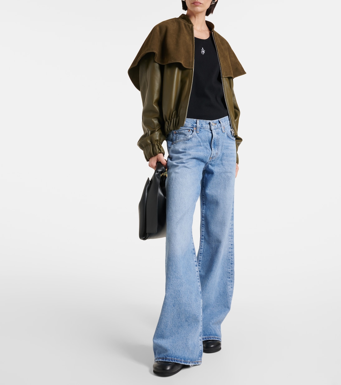Jeans a gamba larga Clara e vita bassa | Agolde