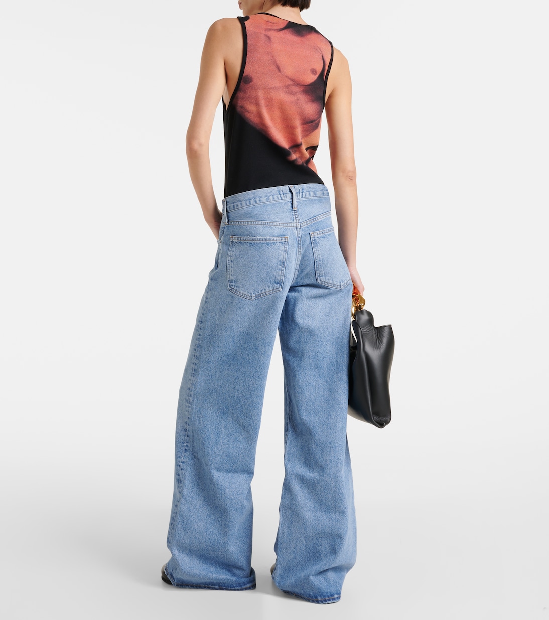 Jeans a gamba larga Clara e vita bassa | Agolde