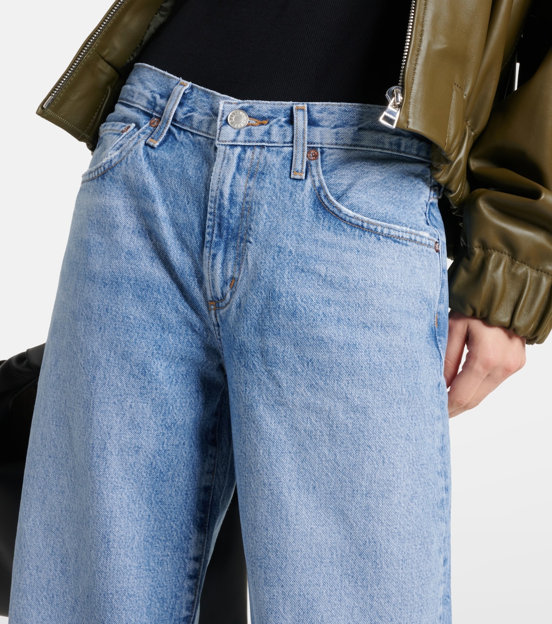 Jeans a gamba larga Clara e vita bassa | Agolde