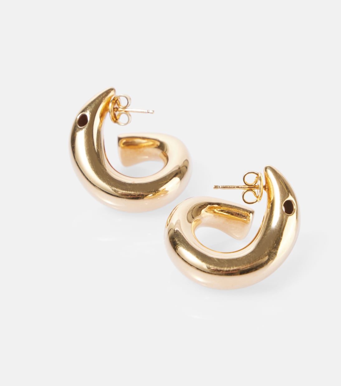 Orecchini in argento sterling bagnati in oro 18kt | Bottega Veneta