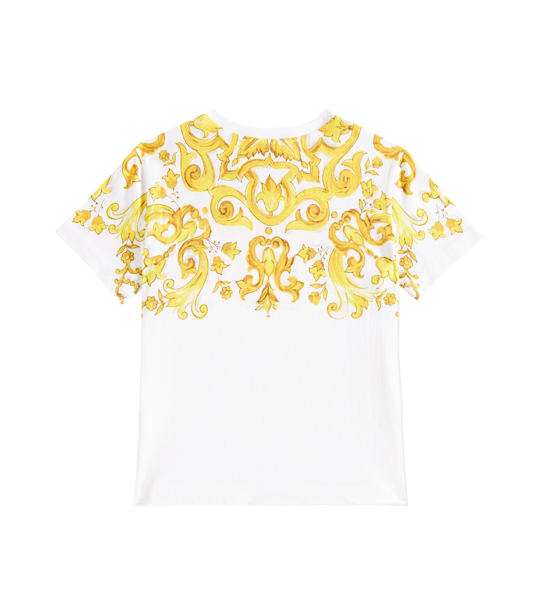T-shirt Majolica in jersey di cotone | Dolce&Gabbana Kids