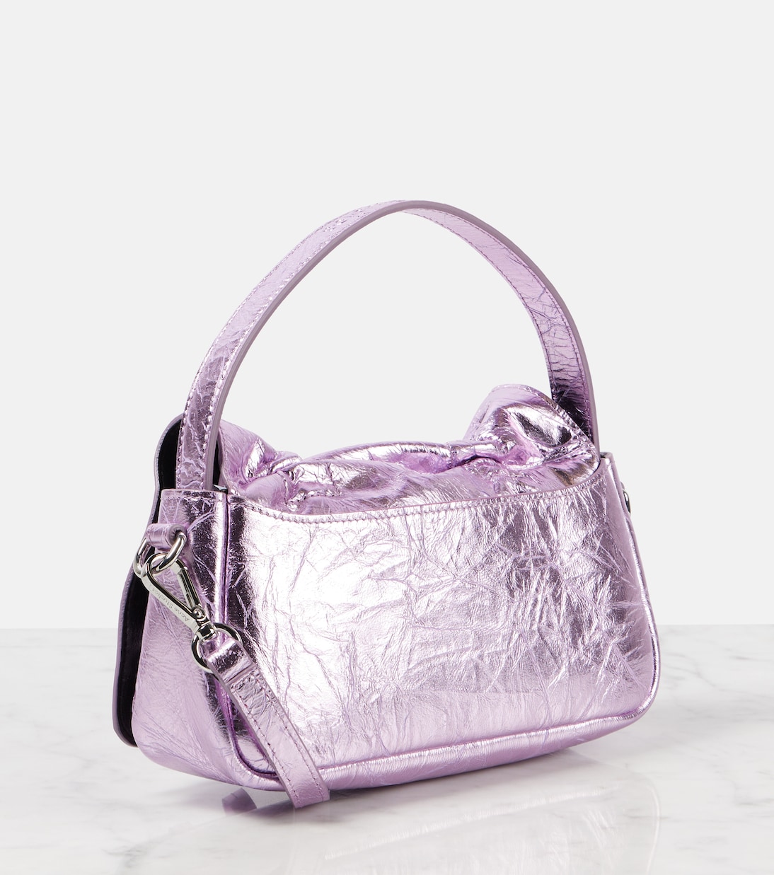 Schultertasche aus Metallic-Leder | Acne Studios