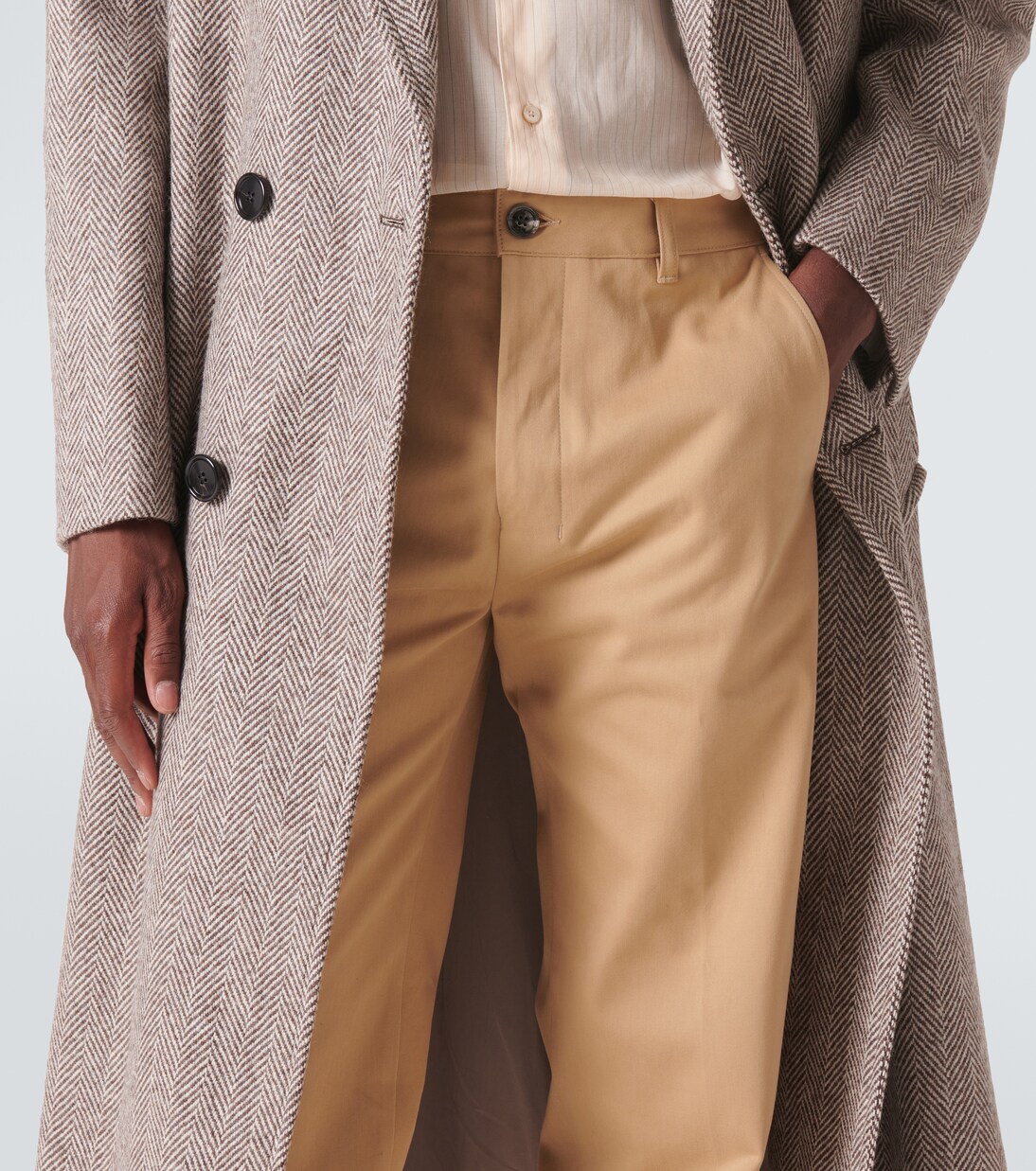 Pantalones chinos de algodón satinado | Ami Paris