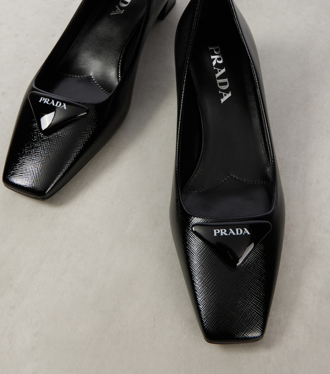 Escarpins Saffiano en cuir verni | Prada