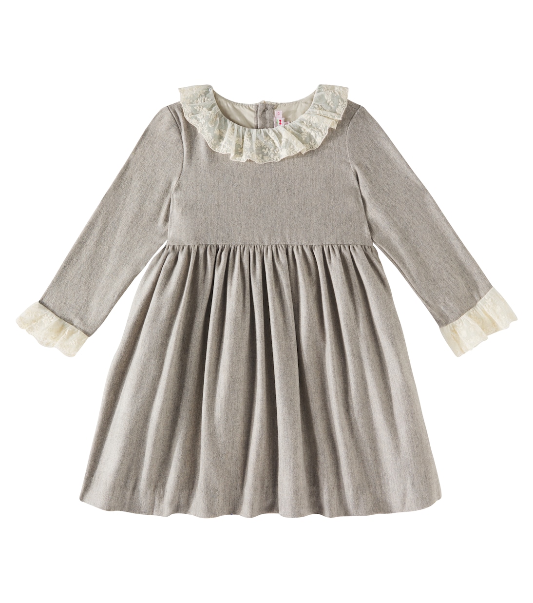 Abito Flavie in flanella con tulle | Bonpoint