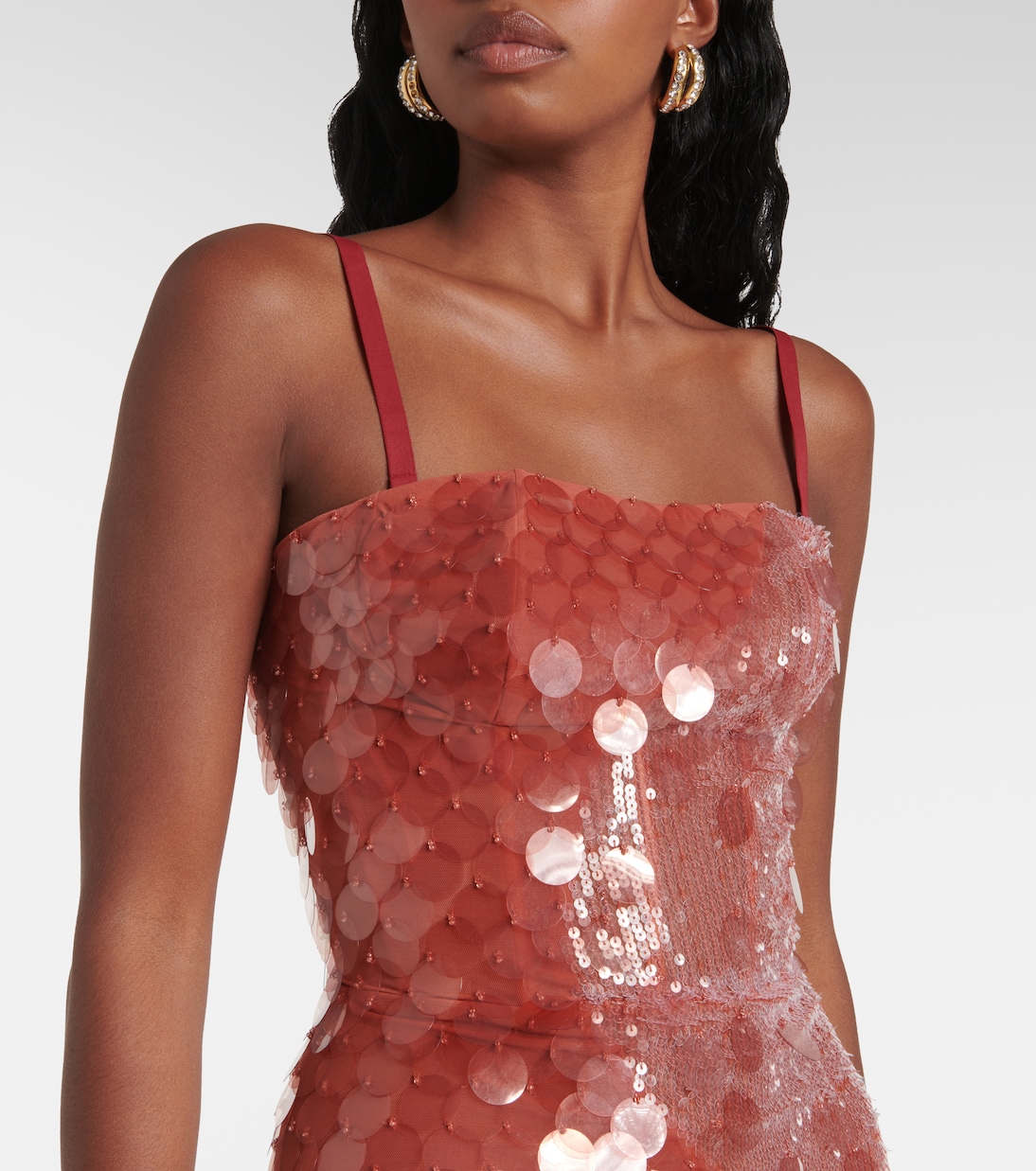 Vestido Corsé con Lentejuelas de Nensi Dojaka para Jóvenes Modernos