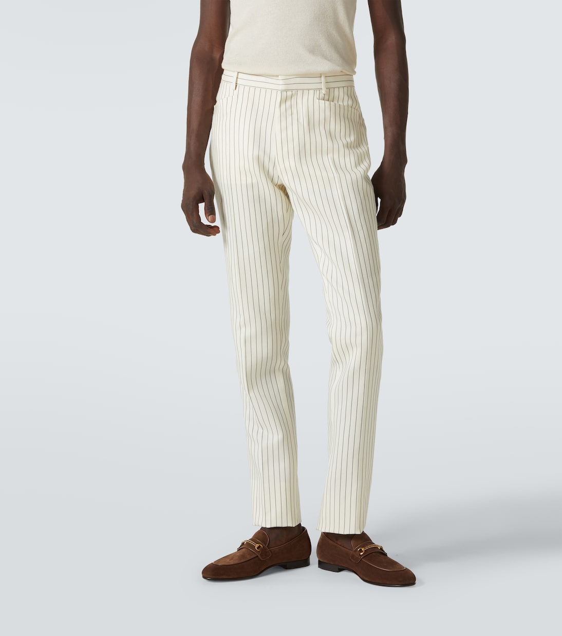 Pantaloni regular Dyllan in lana e seta | Tom Ford