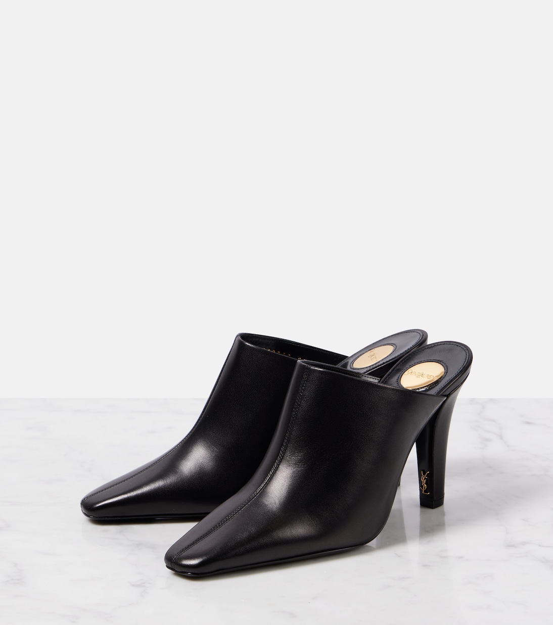 Mules Jill 95 en cuir | Saint Laurent