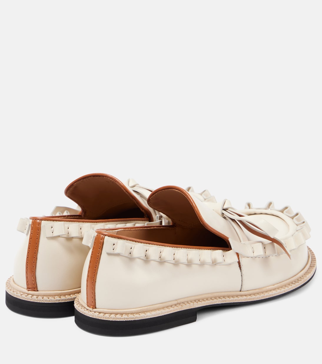 Mocassini in pelle con balze | JW Anderson