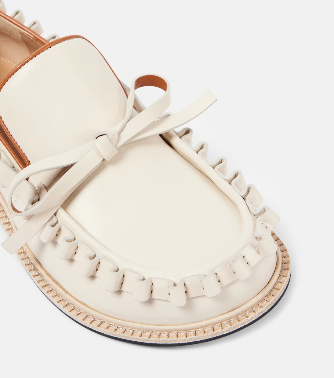 Mocassini in pelle con balze | JW Anderson