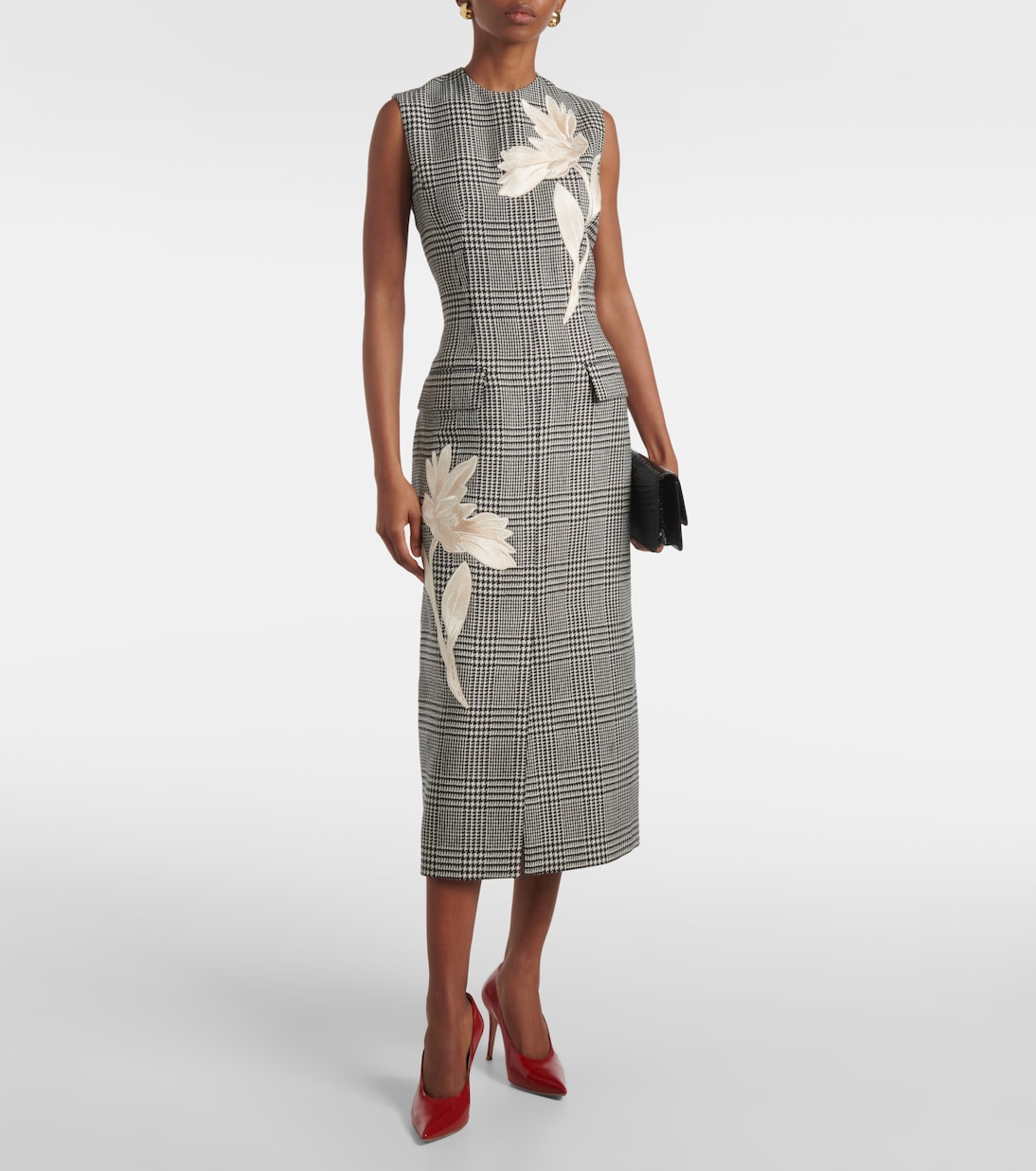 Abito midi in lana vergine | Erdem